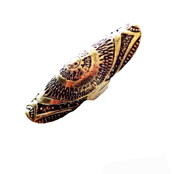 Bohemian Ring, Ethnic Ring, Large Ring,  Boho Gypsy Ring, Hippie Bohemian Statem - Picture 5 of 6